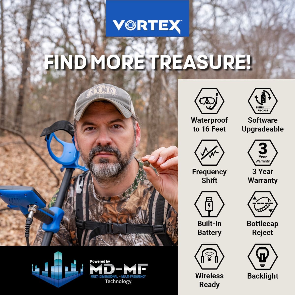 Konya Garrett Vortex VX7 Dedektör - Vortex VX7, sahil, park ve tarla arasında geçiş yapan kullanıcı için dengeli güç noktasıdır.